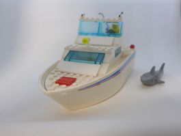 LEGO 4011 - Kabinenkreuzer Boot mit Hai - Vintage Set!