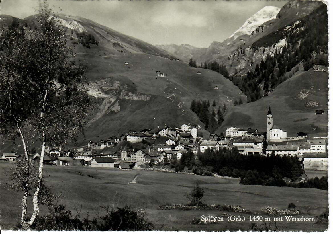 Cartoline postali: Splügen  1952 – Usato da Hochdorf venduto da Ziegel-16