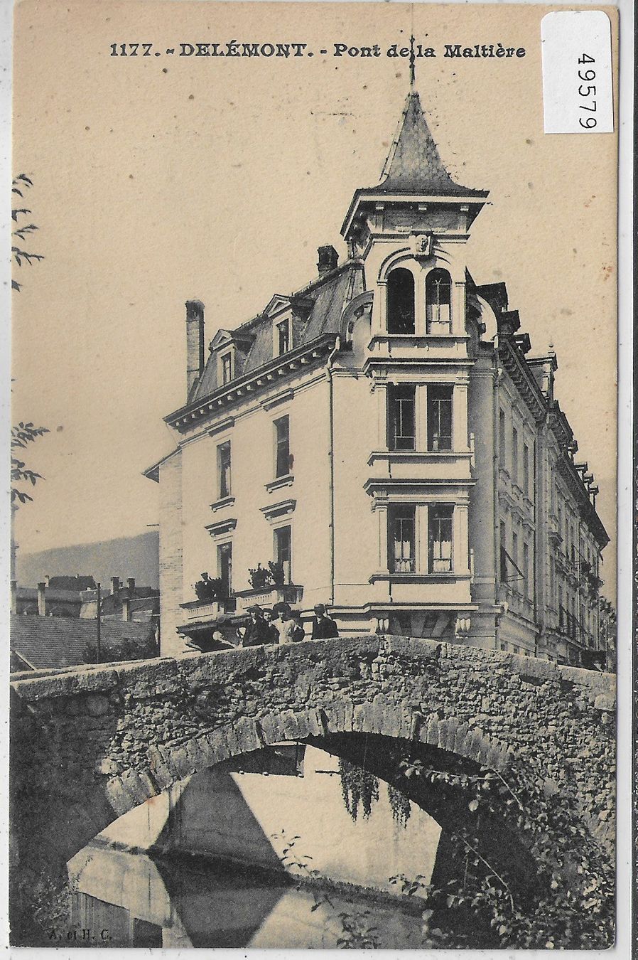 Cartoline postali: Delemont - Pont de la Maltiere – Usato da Ettingen venduto da Kartenplanet