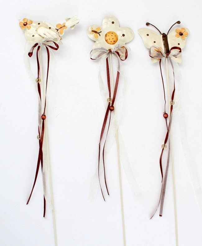 Tutte le decorazioni: Deko-Stecker Vogel, Blume, Schmetterling – Nuovo (secondo la descrizione) da Schlatt TG venduto da mavo85