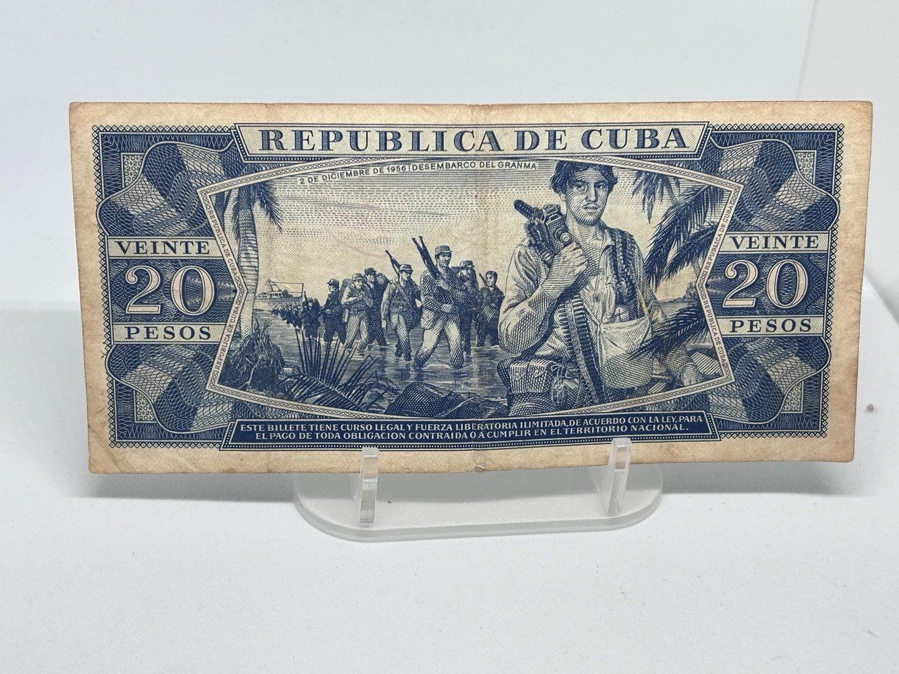 Banknoten: 20 Pesos Cubani 1989 – Gebraucht aus Giubiasco von LorisVale 1
