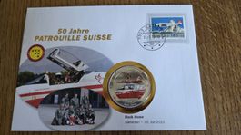 2013 Medallienbrief Patrouille Suisse Back Home