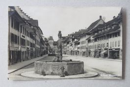 Willisau, Hauptstrasse mit Brunnen
