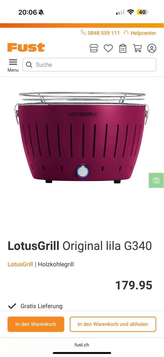 Griglie: LotusGrill Lila – Nuovo e nell'imballaggio originale da Neukirch-Egnach venduto da Carmen1998 2