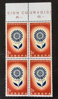 BRIEFMARKEN  Luxemburg Europa – Blume mit 22 Kronblättern 