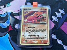 2006 POKEMON Knacklion Reverse Holo Legend Maker Stamp 067