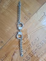 Armband silberne Handschellen mit Strasssteinen