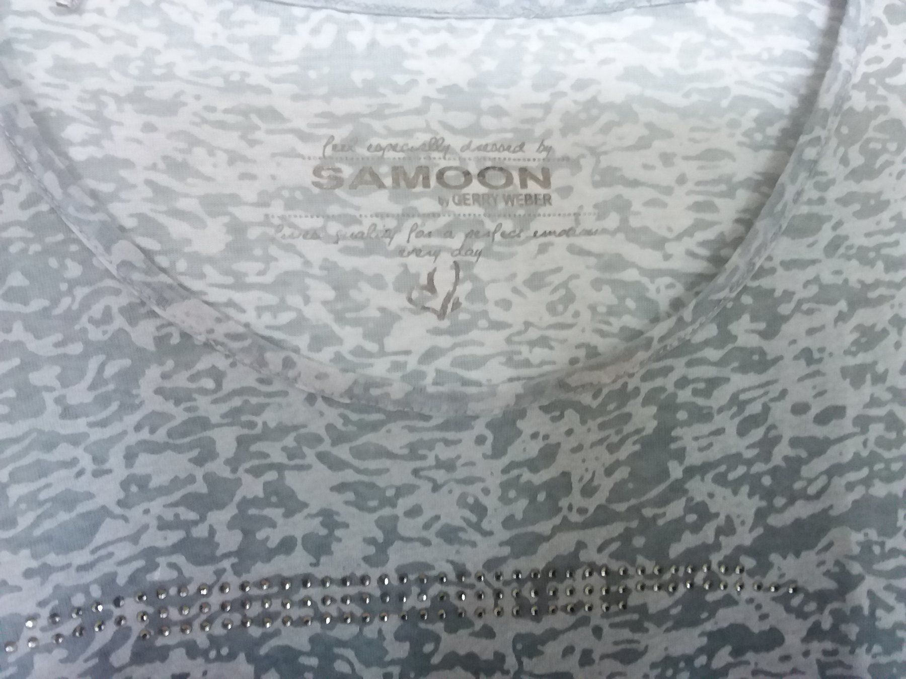 T-shirt: SAMOON Glitzershirt UND Gilet, Gr 40 – Usato da Uitikon Waldegg venduto da Risibisi7 3