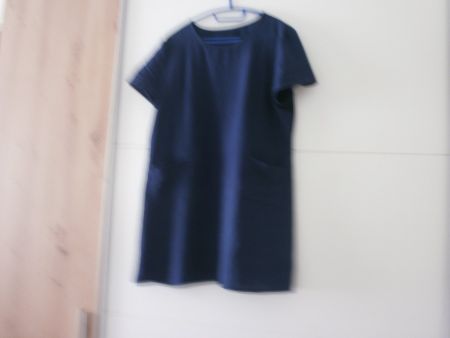 Damen Kleid dunkelblau kurzarm Grösse XL