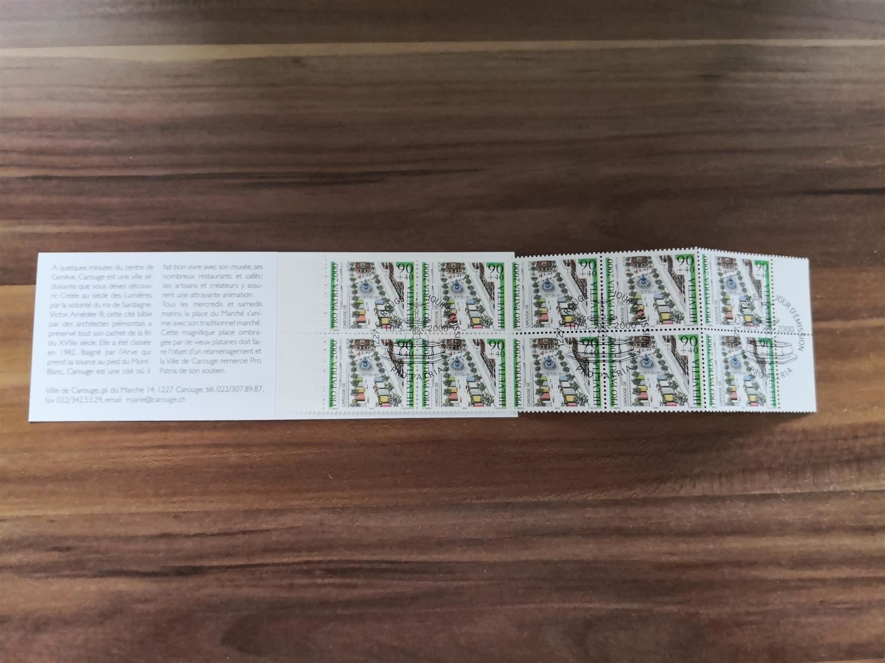 Tous les timbres: Markenheft Pro Patria 2000, Ersttag – D'occasion à Rickenbach SO par Bytebull 2