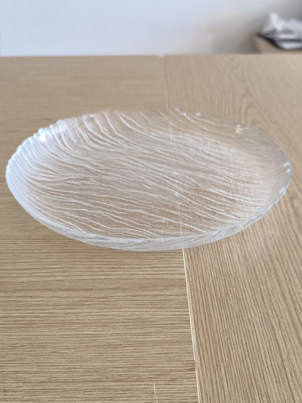Teller: 7 Glasteller strukturiert transparent – Gebraucht aus Uster von col_mzq8 1