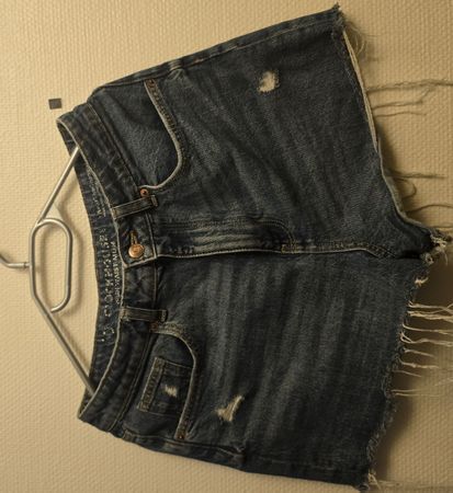 Clockhouse Denim Shorts High Waist Blue Used