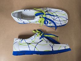 Sioux Grashopper Leder Mokassins - 39.5 - Electric-Grass