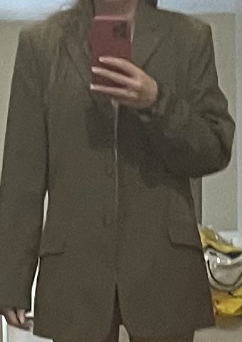 Jacken: Blazer Gr. 40 EU beige/khaki Übergangsjacke – Gebraucht aus Rüschlikon von Lajniii