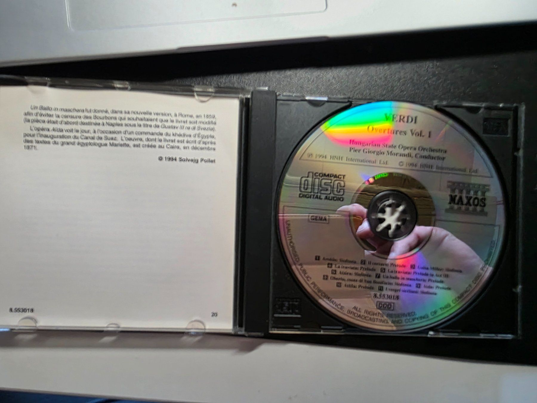 CD: Klassik Musik CD - Verdi Overtures Volume 1 - 1994 – Usato da Walterswil BE venduto da Lonitti 2