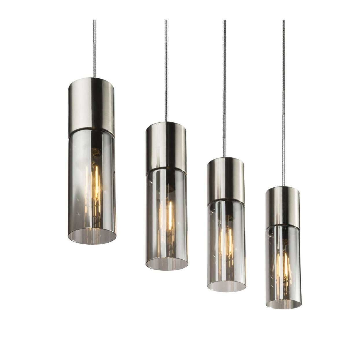 Lampadari & plafoniere: Pendelleuchte, Nickel, 80 cm x 9 cm – Nuovo (secondo la descrizione) da Kreuzlingen venduto da Smart-Light 5