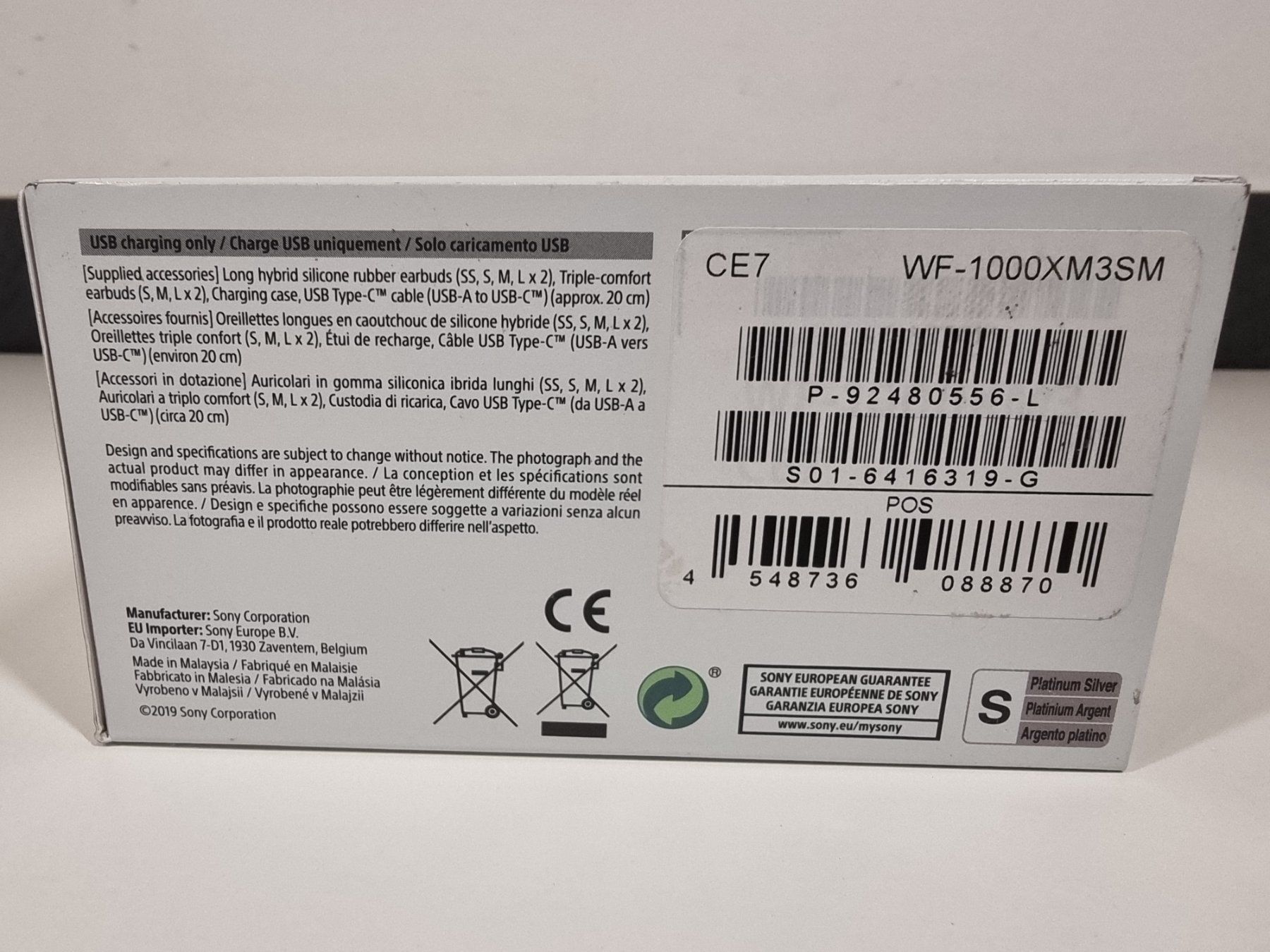 Sony Cuffie: SONY WF-1000XM3 écouteurs – Nuovo (secondo la descrizione) da Carouge GE venduto da pro_xrm5 7