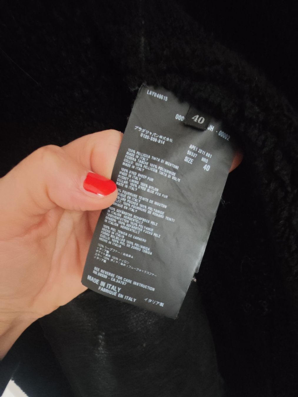 Prada Giacche: PRADA Lammleder Pelzjacke Mantel – Usato da Erlenbach ZH venduto da nlh 4