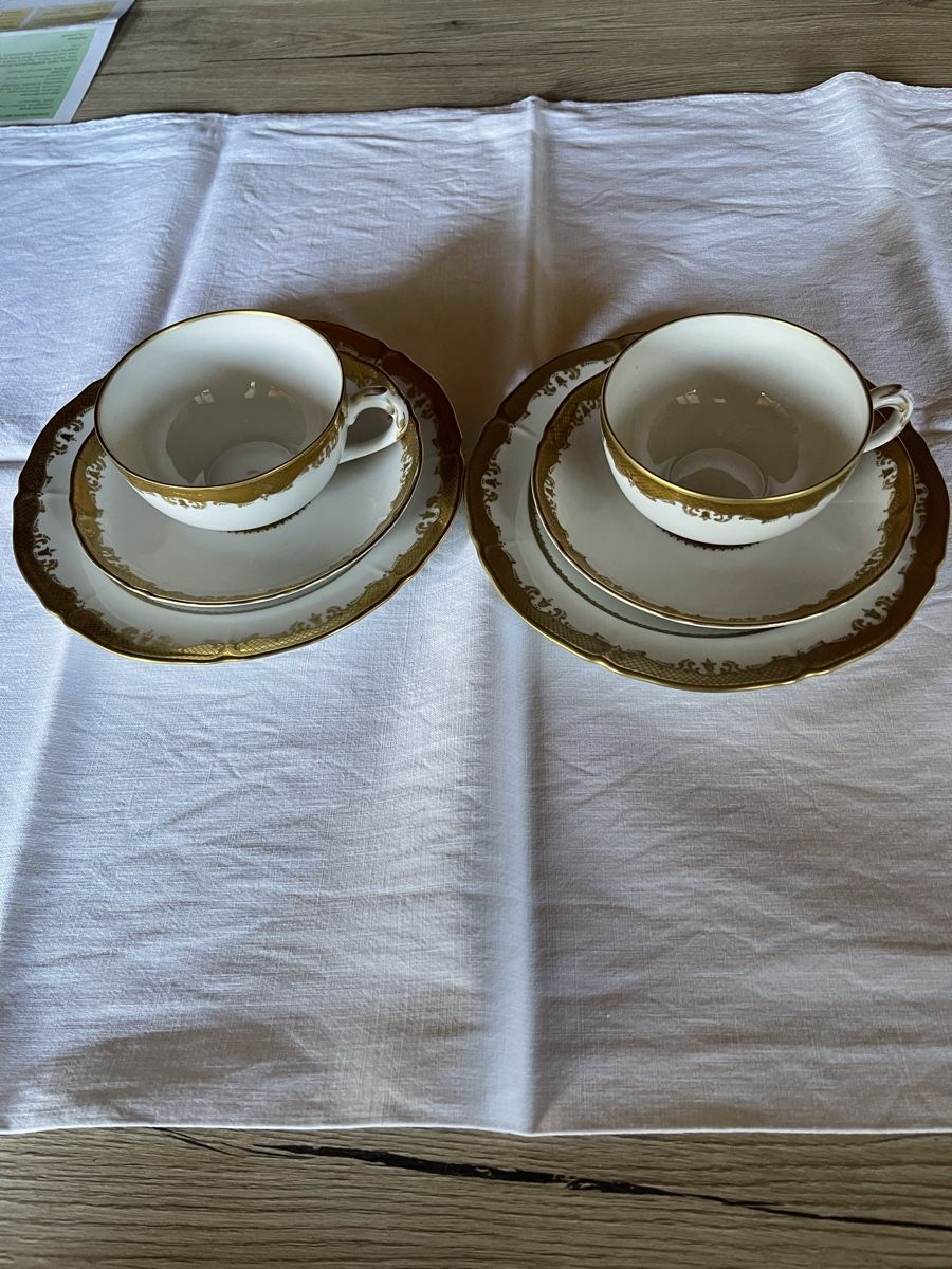 Set di piatti: Exclusive Kaffegedecke – Nuovo (secondo la descrizione) da Fahrni b. Thun venduto da ams_56jv