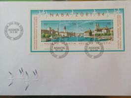 1984, FDC, NABA, Block