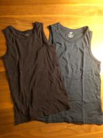 MUSKELSHIRTS/ UNTERHEMDEN blau 134/140 H&M