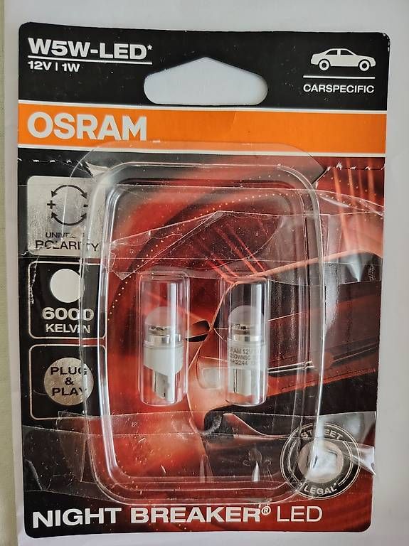 Tutti pezzi di ricambio auto: W5W Osram Night breaker  – Nuovo e nell'imballaggio originale da Balgach venduto da ste_wqc7