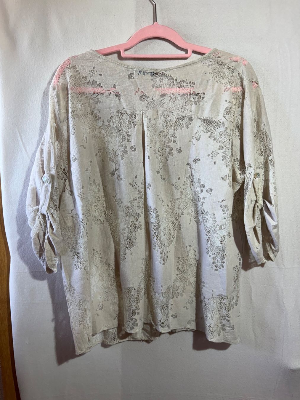 Camicette: Schöne Bluse mit Spitze von Chicoree Gr. L – Usato da Grosswangen venduto da SALE_SALE_SALE 5