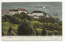 1911 Schloss LENZBURG Vollmondkarte alte Vollmond Karte