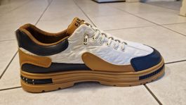 Trendige Freizeit-Sneaker für Herren Weiß & Braun, 46