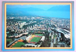 Lausanne, vue générale avec le stade olympique