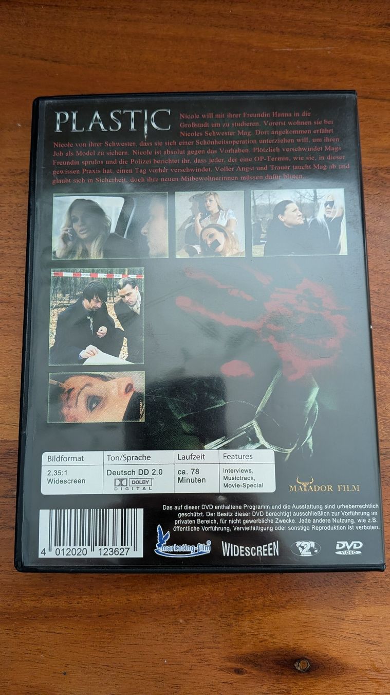 Tutti i DVDs: DVD Film Plastic Marcel Walz – Usato da Thun venduto da Pizzamike 1