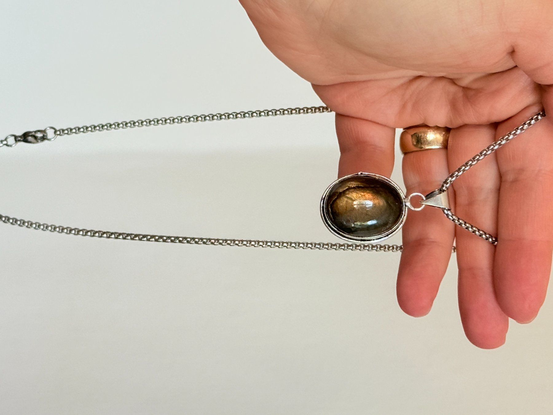 Catenine: Collier labradorite, élégant et tendance ✨ – Nuovo e nell'imballaggio originale da Genève venduto da AWWA 9