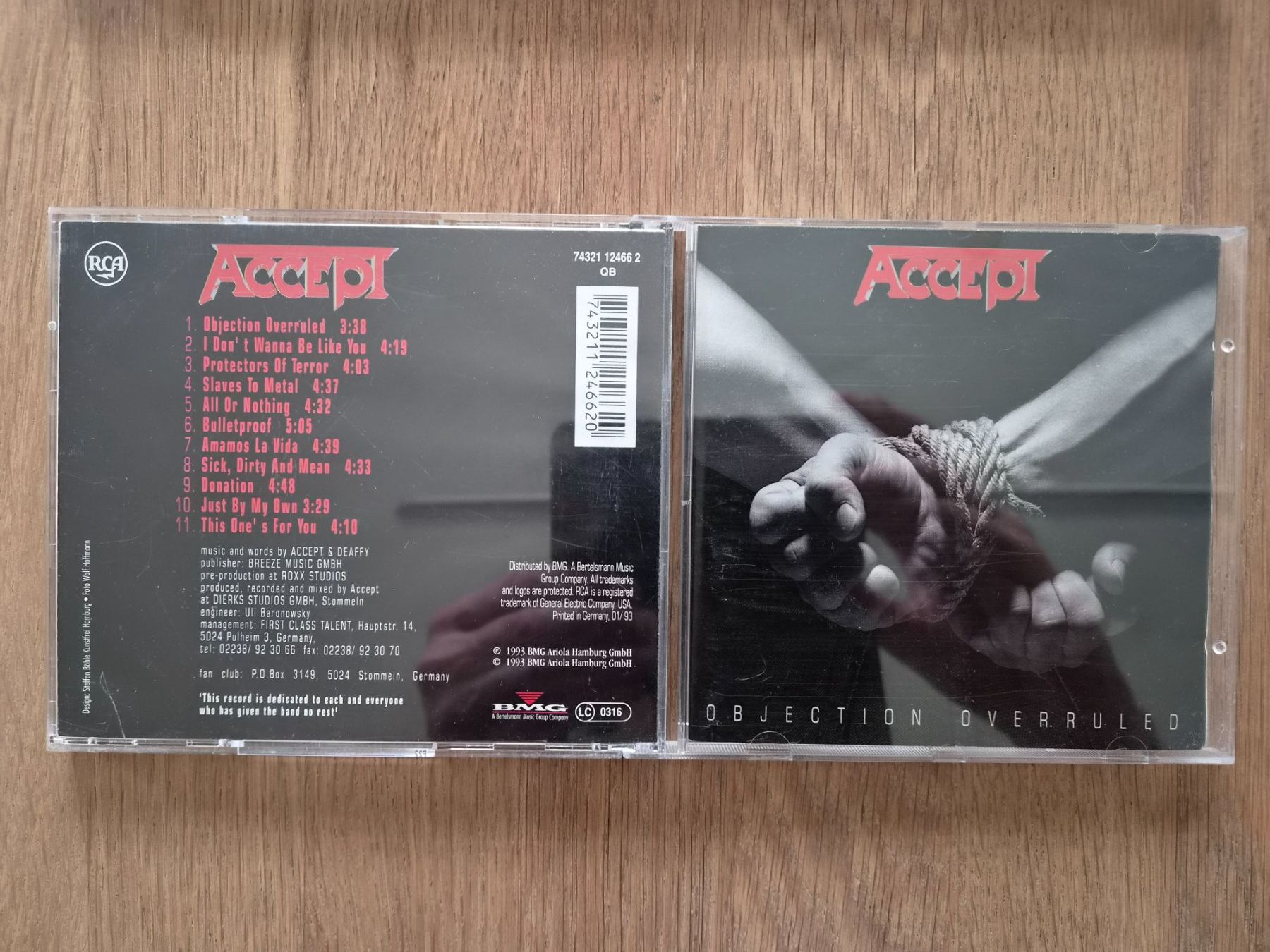 CDs: CD Accept - Objection Overruled, 1993 – D'occasion à Nebikon par Harley-Davidson01