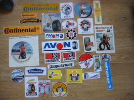 Autocollants vintage pneus auto!