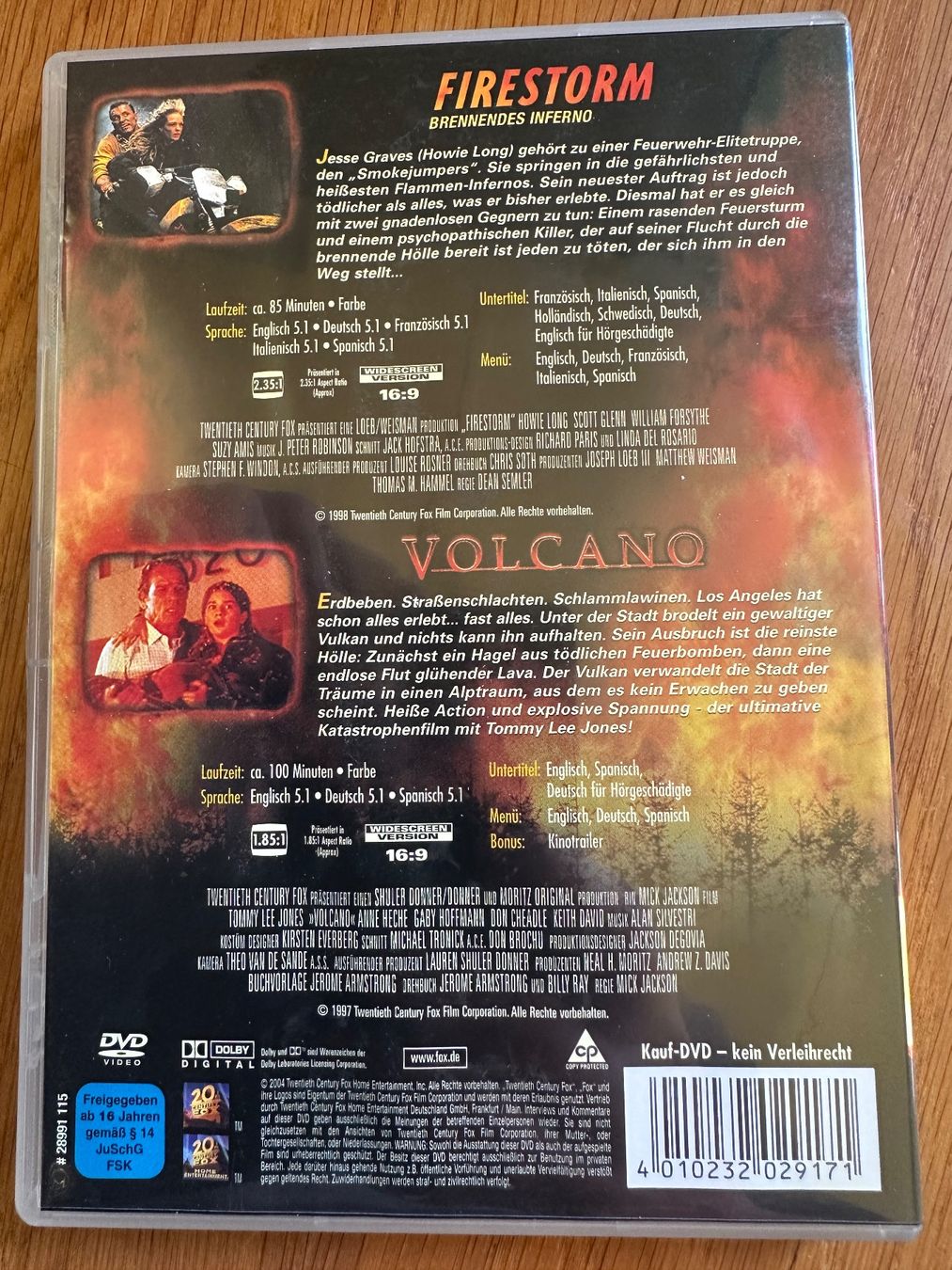 Tutti i DVDs: Volcano, firestorm DVD – Usato da Benken ZH venduto da Audi-erich 1
