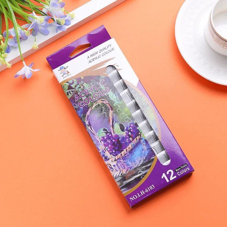 Colori: Kinder Handmalerei: 12-Farben Acrylfarben Set Leinwand – Nuovo e nell'imballaggio originale da Neuhausen am Rheinfall venduto da nyliastore 3