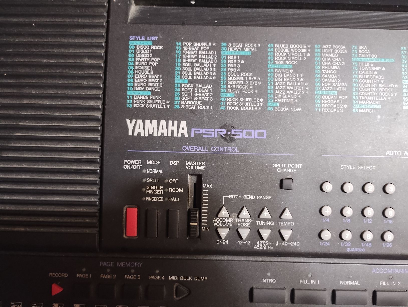 Yamaha Strumenti musicali: Yamaha PSR 500 Keyboard Synthesizer – Usato da Nussbaumen AG venduto da off_6rdl 1