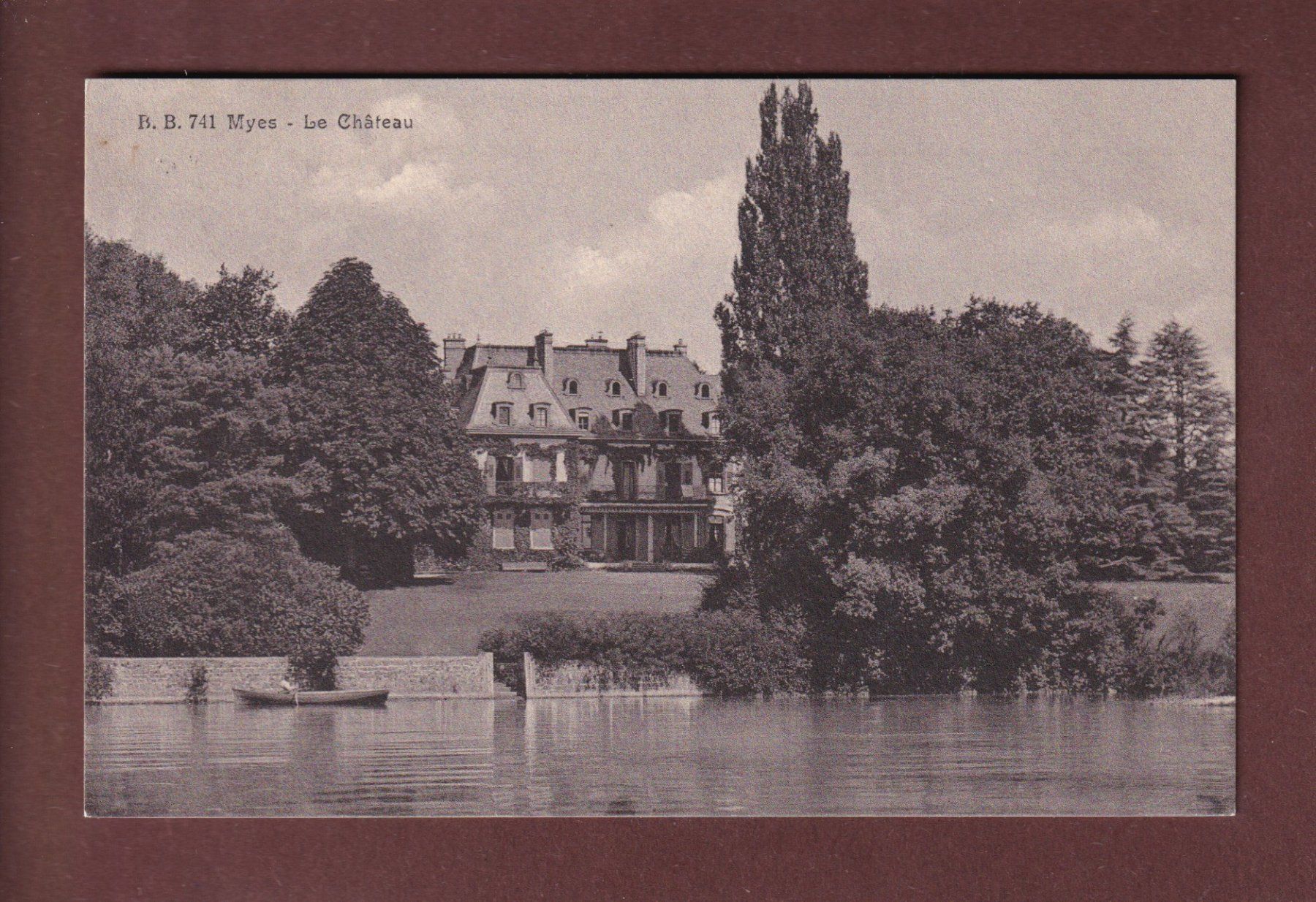 Ansichtskarten: MIES - Le Château - 1917 – Gebraucht aus Pully von nicecards-shop