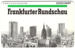 50 DM Frankfurter Rundschau - volle deutsche Telefonkarte