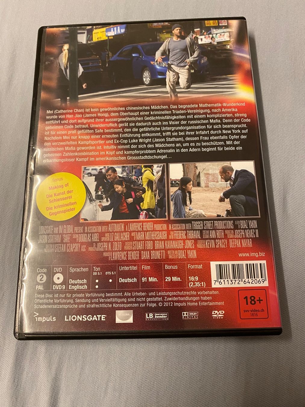 Tutti i DVDs: Safe – Nuovo (secondo la descrizione) da Einsiedeln venduto da Penguin_Holmes 1