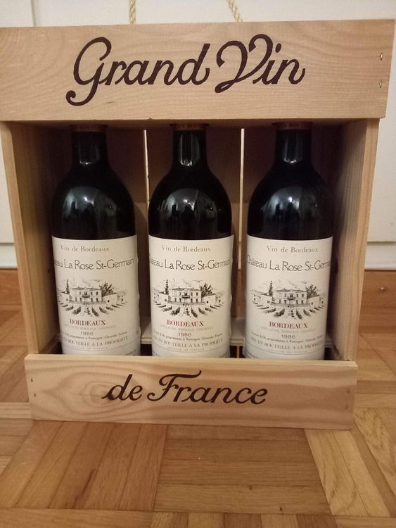 Chàteau La Rose StGermain Bordeaux 1986, 3 Stück Wein Kaufen auf Ricardo