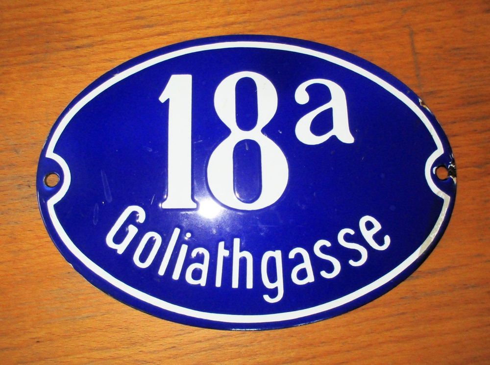 Emailleschild Goliathgasse 18a St.Gallen Emailschild Kaufen auf Ricardo