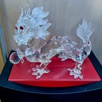 Vintage 1997 Swarovski Crystal Dragon Figur✨Top Zustand✨