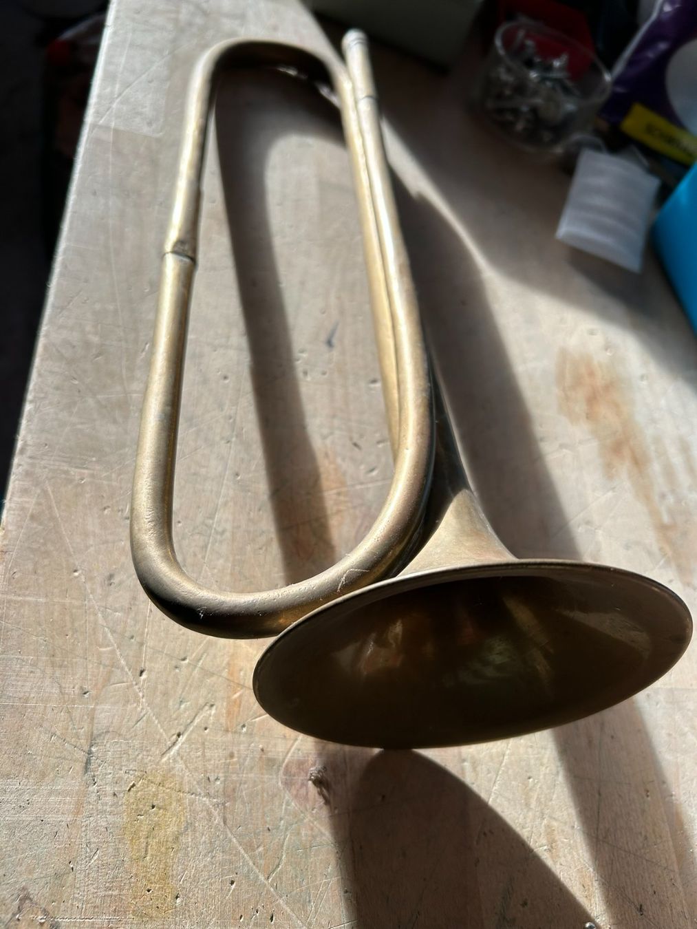 Vintage Strumenti musicali: Altes Signalhorn aus Messing – Usato da Dürnten venduto da Kiosk7 1