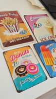 Retro Emailleschilder Deko Set 4-teilig