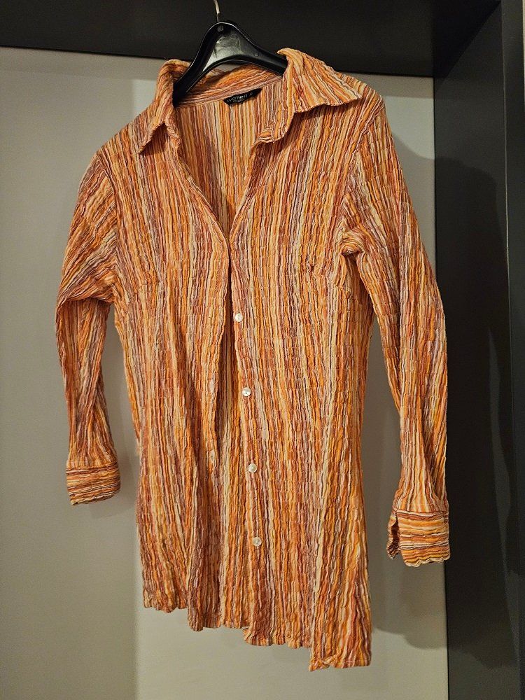 Blusen: Neuw. Krinkelbluse - orange - Gr.XL – Neu (gemäss Beschreibung) aus Uznach von Laeuffer