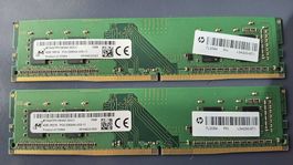 2× 4 GB DDR4-3200 Desktop RAM (HP/Micron) 8 GB Total