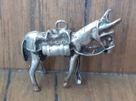 Anhänger Bettelarmband Pferd antik