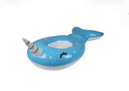 Floaty/ Air Mattress Sea Unicorn 220 cm - Blue and White
