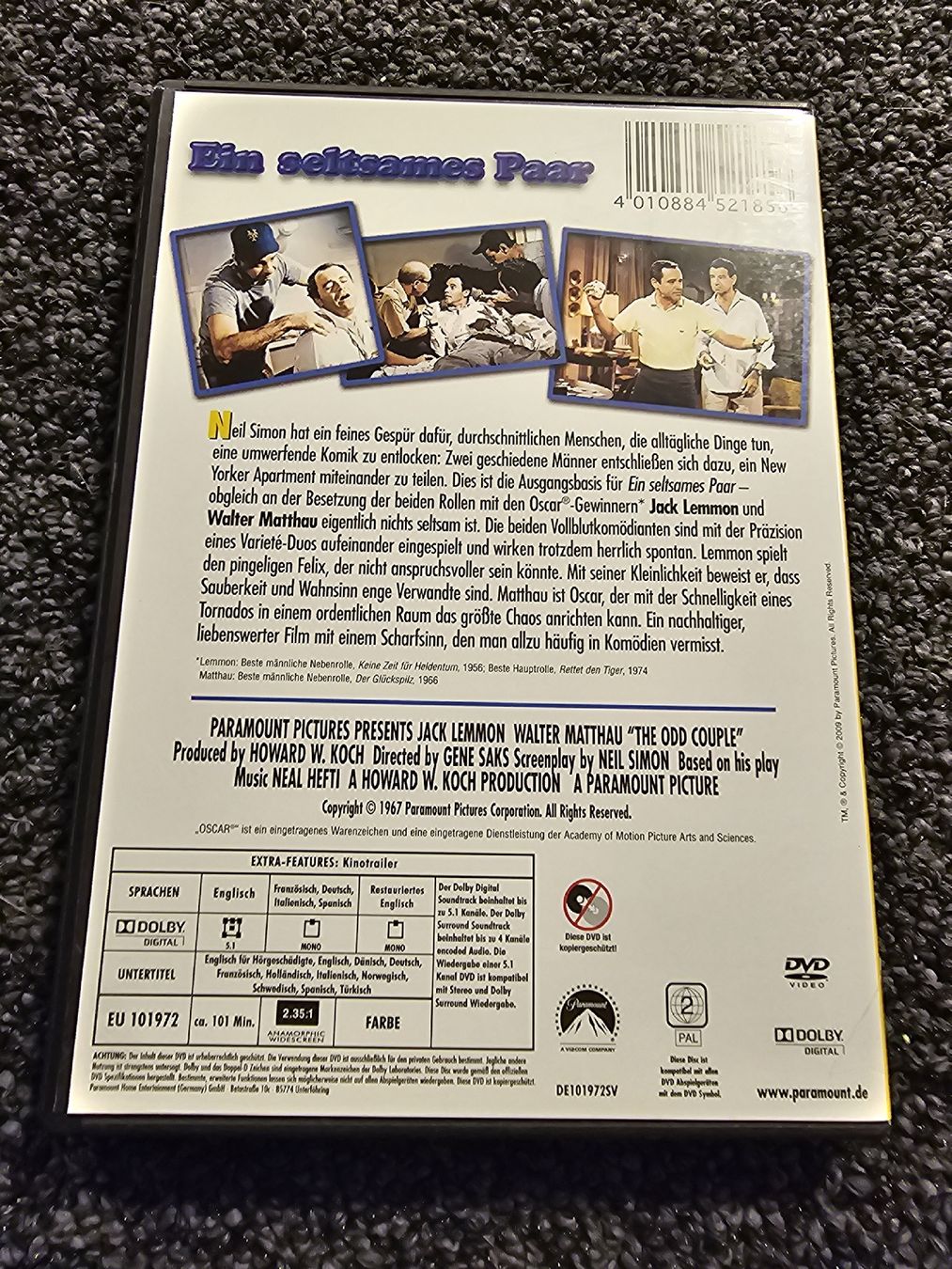 Tutti i DVDs: Ein seltsames Paar (21231) – Usato da Ruswil venduto da jan_bxl5 1